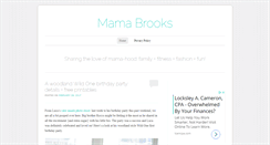 Desktop Screenshot of mamabrooks.com