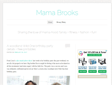 Tablet Screenshot of mamabrooks.com